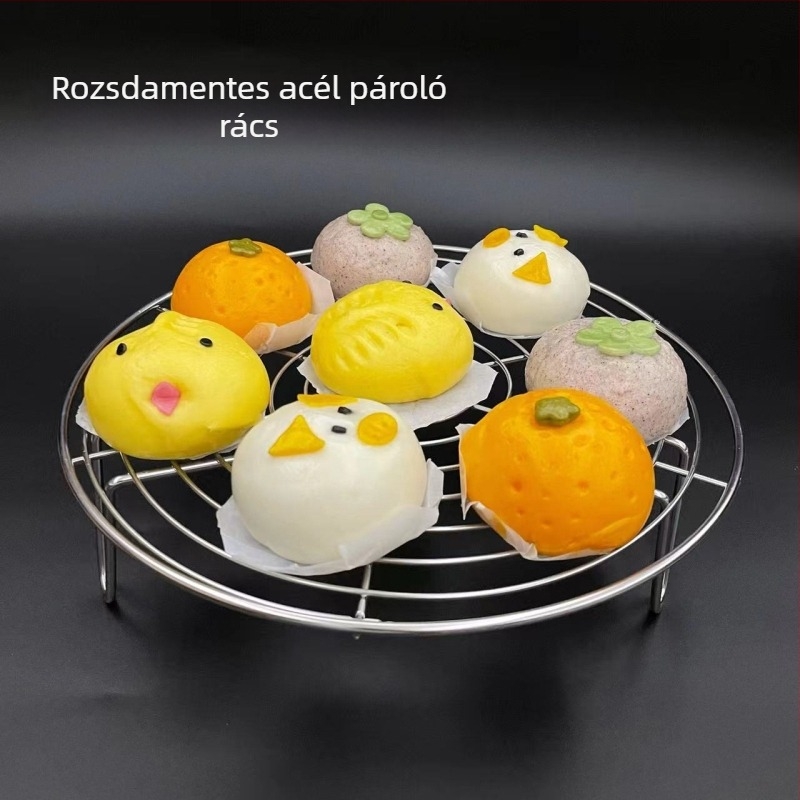 Rozsdamentes acélból készült háromszög alakú gőzölő rács, megerősített, multifunkciós használathoz rizsfőzőben