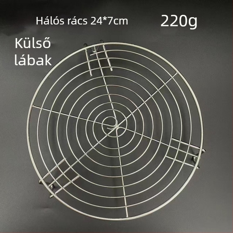 Rozsdamentes acélból készült háromszög alakú gőzölő rács, megerősített, multifunkciós használathoz rizsfőzőben