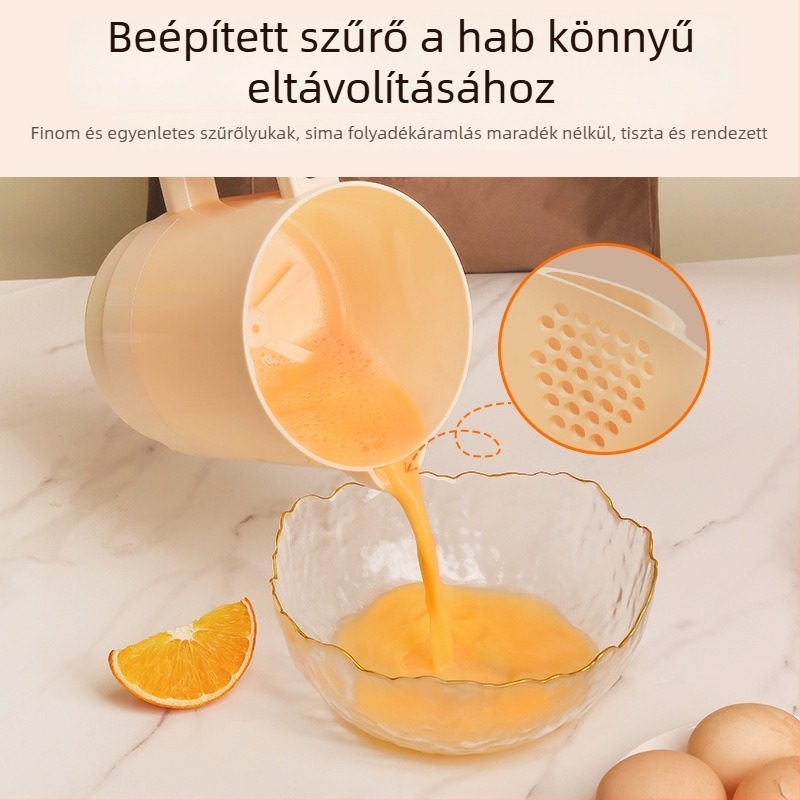 Kompakt, többfunkciós elektromos tojáskeverő és rizsöblítő keverő, hordozható