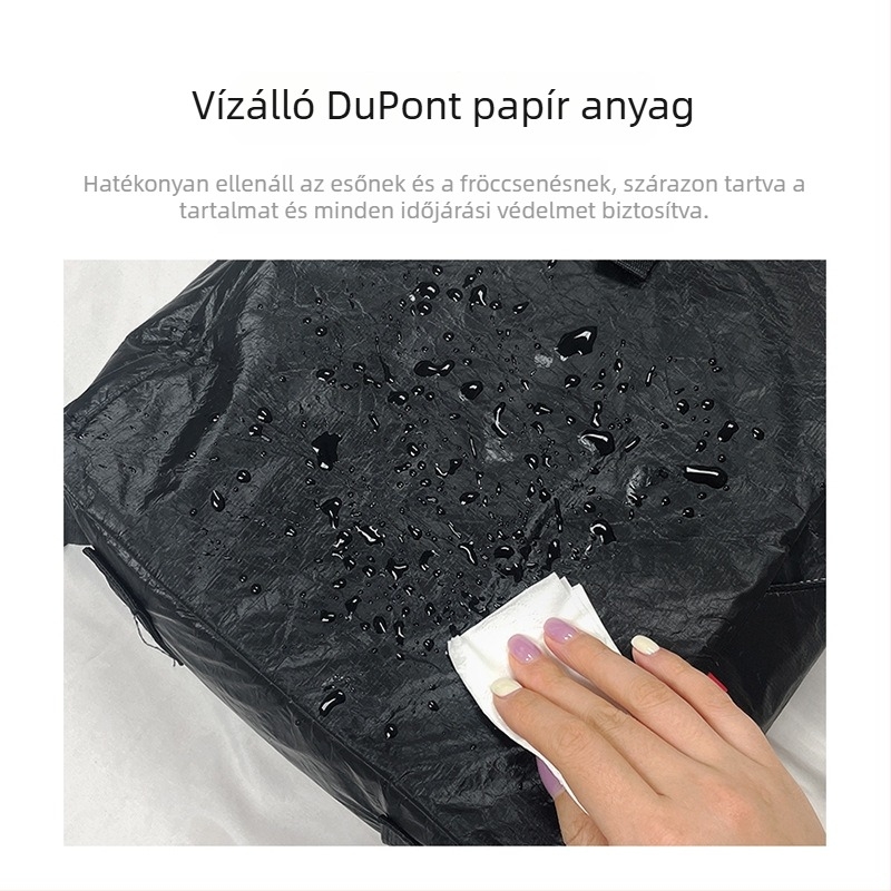 DuPont papír hátizsák, vízálló és kopásálló, 36–55 literes kapacitás, tágas iskolai és utazási hátizsák