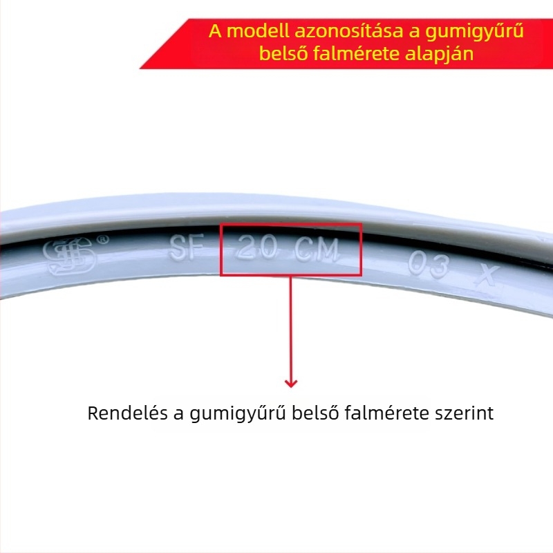 Shunfa szilikon tömítőgyűrű nyomásos fazékhoz, 16–28 cm