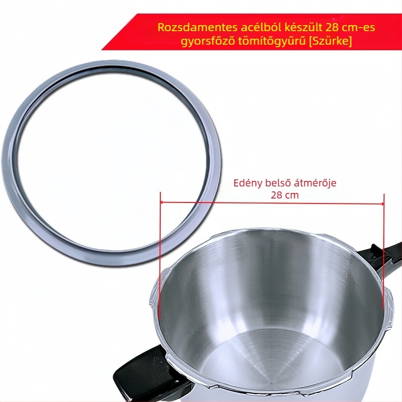 Shunfa szilikon tömítőgyűrű nyomásos fazékhoz, 16–28 cm