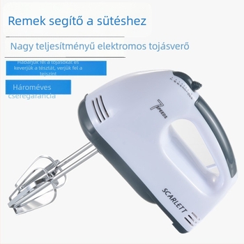 Elektromos kézi mixer tojásokhoz, tojásfehérje felveréséhez és tejszínhez – süteménykészítéshez és tészta dagasztáshoz