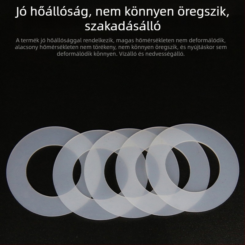 Szilikon tömítőgyűrű bútorokhoz és elektromos készülékekhez, öntapadó, élelmiszer-minőségű, csúszásmentes és ütéscsillapító alátét termoszhoz