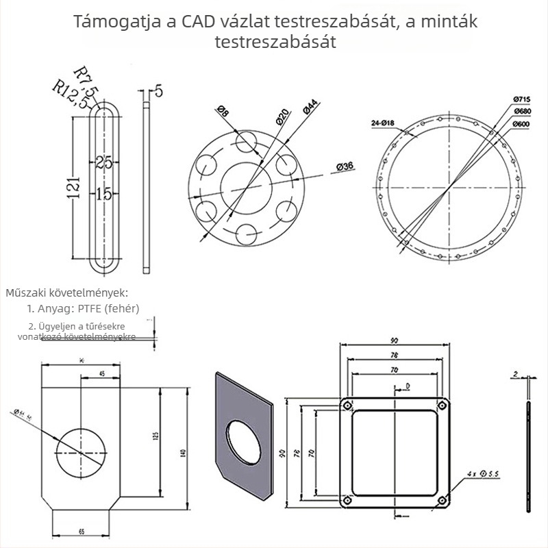 Szilikon tömítőgyűrű bútorokhoz és elektromos készülékekhez, öntapadó, élelmiszer-minőségű, csúszásmentes és ütéscsillapító alátét termoszhoz