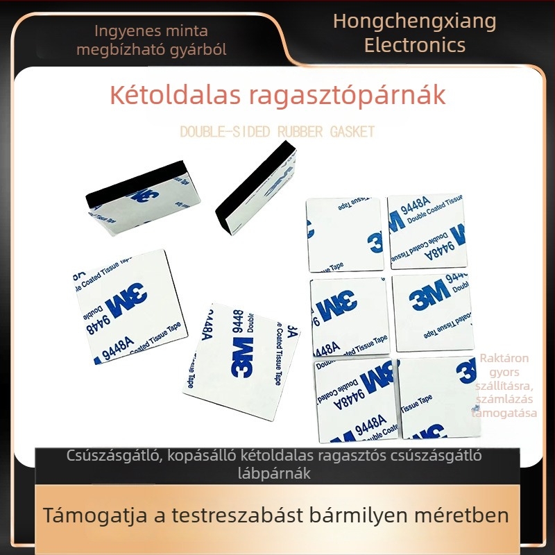 3 mm EVA hab dupla oldalas ragasztó párna, kerek, magas viszkozitású EVA