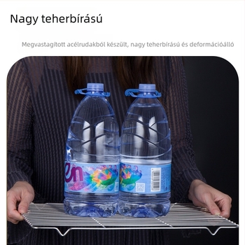 Rozsdamentes acél BBQ grillrács, négyszögletes tepsi, sütői sütemények hűtőhálója, téglalap alakú tepsi, olaj- és vízlevezető háló