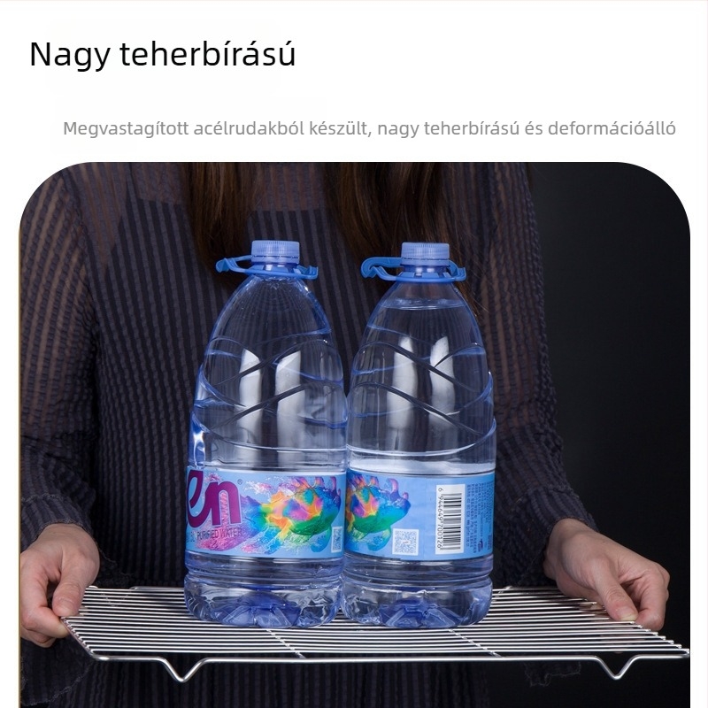 Rozsdamentes acél BBQ grillrács, négyszögletes tepsi, sütői sütemények hűtőhálója, téglalap alakú tepsi, olaj- és vízlevezető háló
