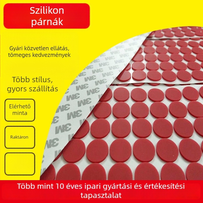 Szilikon tömítés, átlátszó szilikon talppárna és csúszásmentes, ütéscsillapító párna