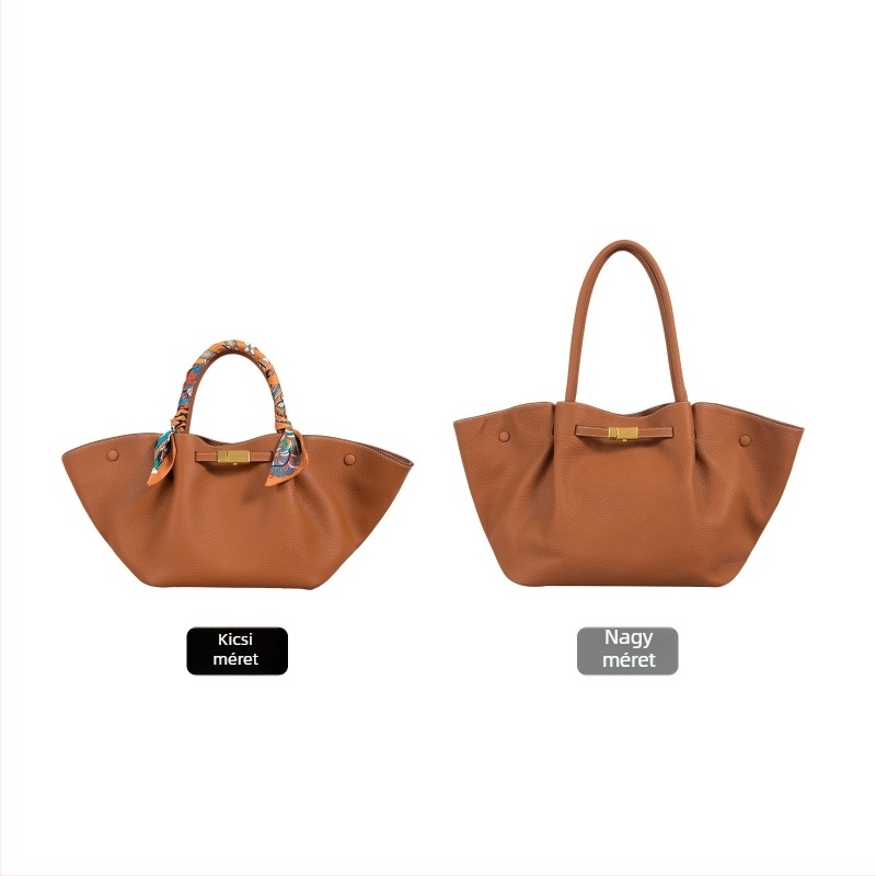 Nagy kapacitású bőr női Tote táska, váll- és crossbody-stílusú, sokoldalú
