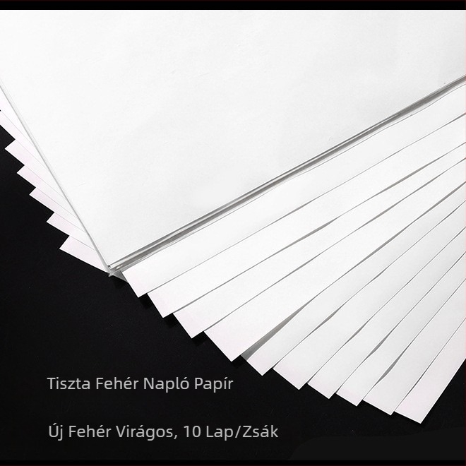 Washi szalag naplóhoz és papír alapú alapcsomag – DIY dekoráció fekete-fehér háttérrel