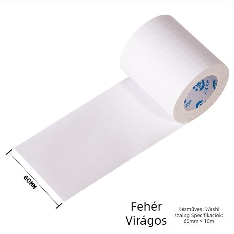 Washi szalag naplóhoz és papír alapú alapcsomag – DIY dekoráció fekete-fehér háttérrel