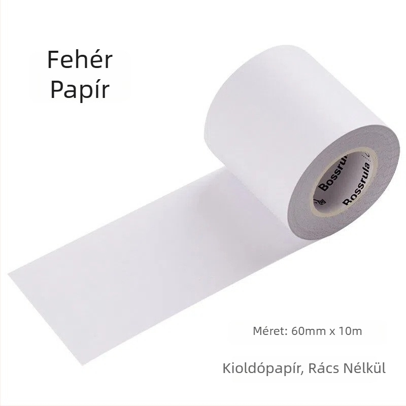 Washi szalag naplóhoz és papír alapú alapcsomag – DIY dekoráció fekete-fehér háttérrel