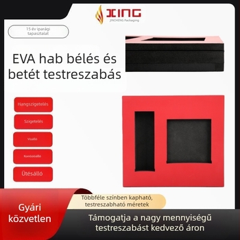 EVA belső bélés karton hátlappal és szabálytalan alakú habos bélés