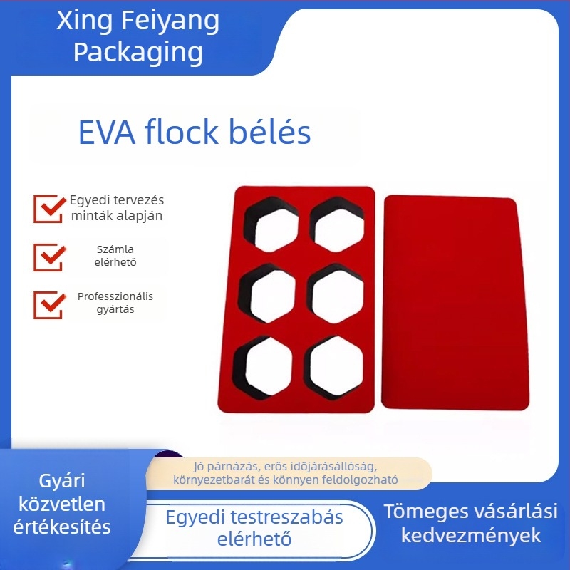 EVA hab belső tálca flockolt béléssel díszdobozokhoz