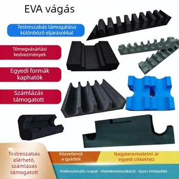 Egy darab EVA bélés csatornázott nyomtatással és gravírozással, testreszabható, ütésálló habtekercs belső