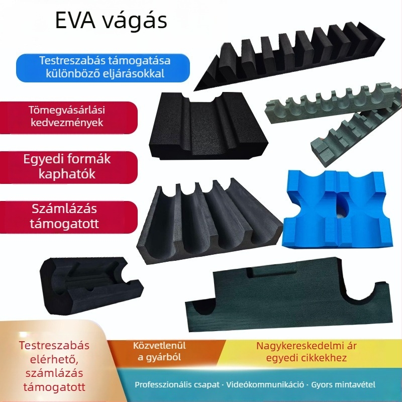 Egy darab EVA bélés csatornázott nyomtatással és gravírozással, testreszabható, ütésálló habtekercs belső