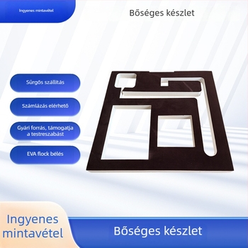 Egyedi EVA hab belső tálca kozmetikumokhoz, ajándékokhoz és ékszerekhez boros dobozokban, EVA flokos bevonattal