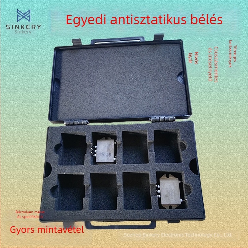 Injektált dobozokhoz antiszatikus EVA hab bélés, testreszabott turnover box bélés, megrendelésre történő feldolgozás