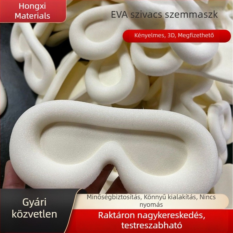 EVA-szivacs szemmaszk bélés, egy darabból készült, hőpréselt formázás