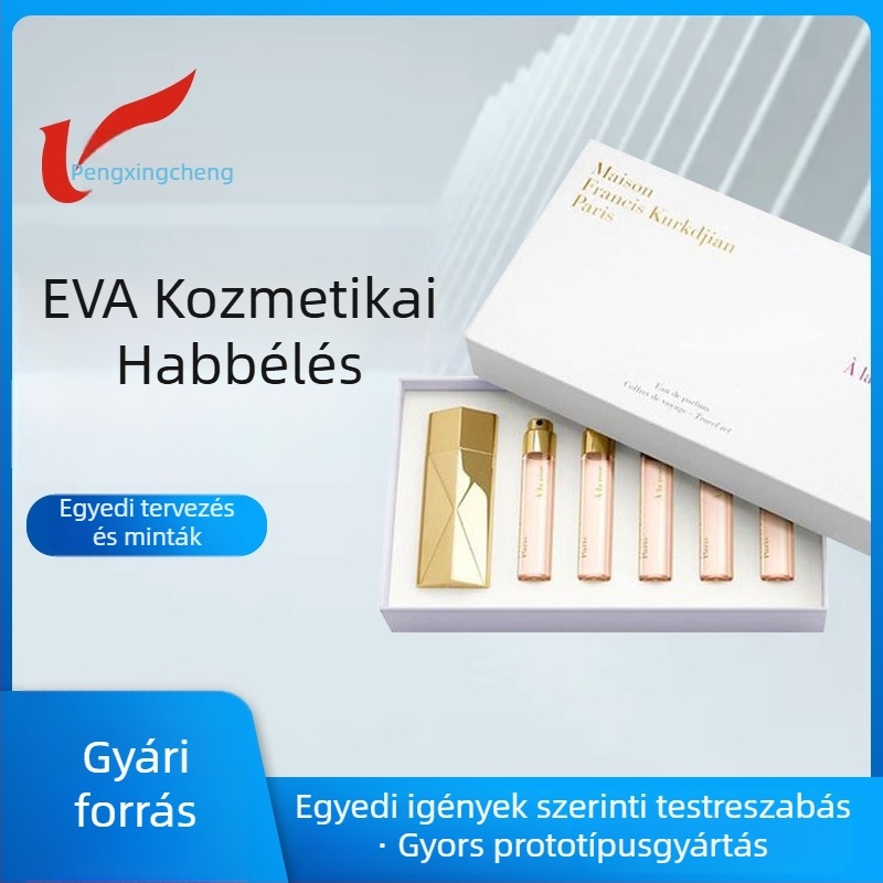 EVA hab belső tálca kozmetikumokhoz – tűzálló és antistatikus, gravírozott EVA belső alátét