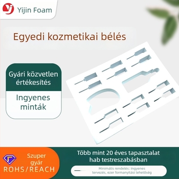 Személyre szabott fehér EVA hab belső tálca kozmetikai csomagoláshoz gravírozott kivitel
