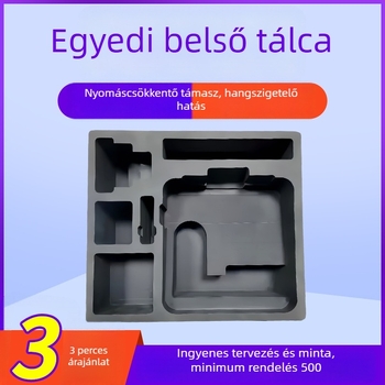 Fekete EVA belső burkolat csomagoláshoz, egyedi ütéscsillapító habbal