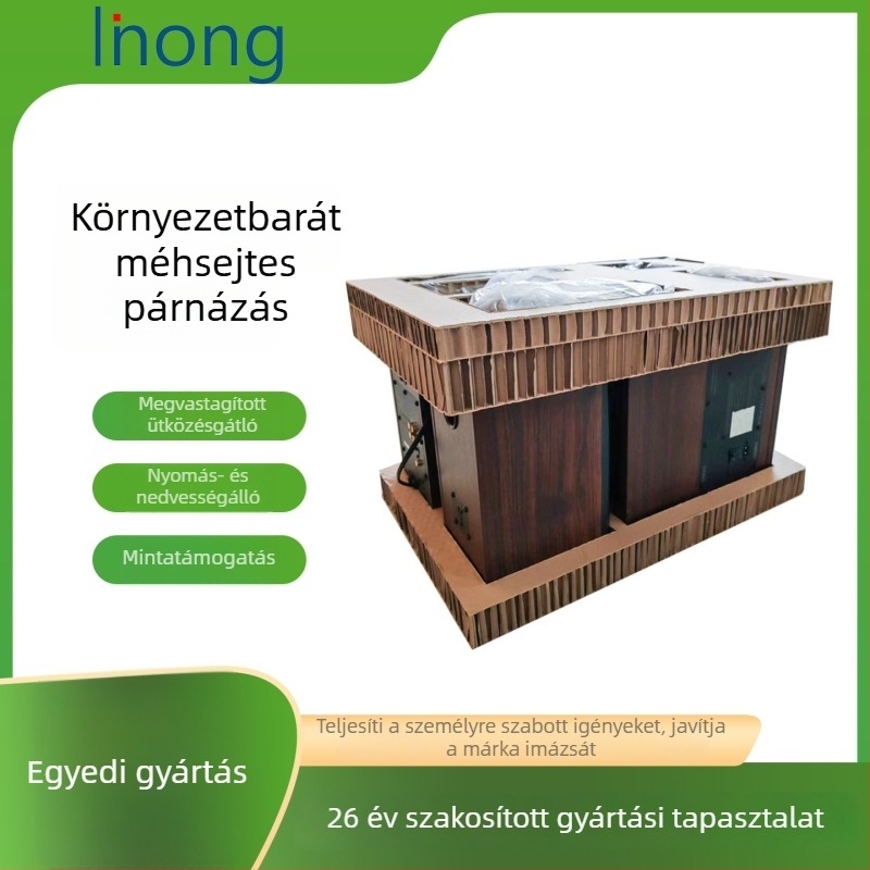 Testreszabható vastag belső párnázó rétegű cellás karton a tompítás és ütközésvédelme érdekében