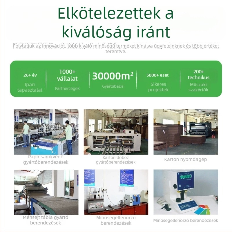 Testreszabható vastag belső párnázó rétegű cellás karton a tompítás és ütközésvédelme érdekében