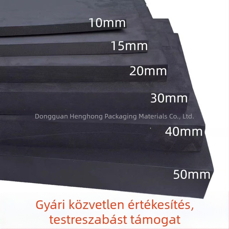 EVA hablap fekete-fehér belső habburkolattal, nagy sűrűségű belső tartó, kártyahely gravírozással, 60° merevség