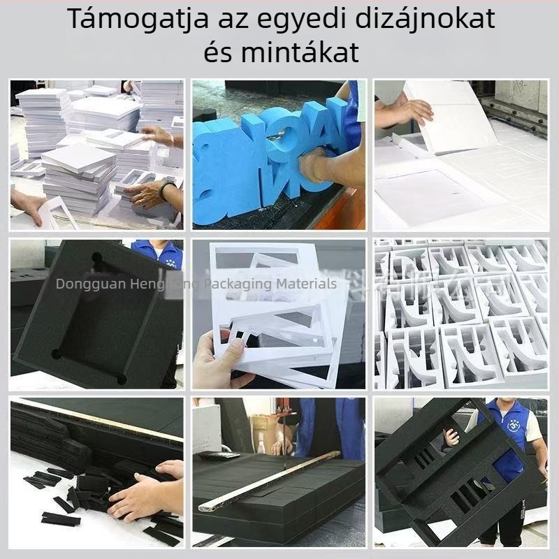 EVA hablap fekete-fehér belső habburkolattal, nagy sűrűségű belső tartó, kártyahely gravírozással, 60° merevség