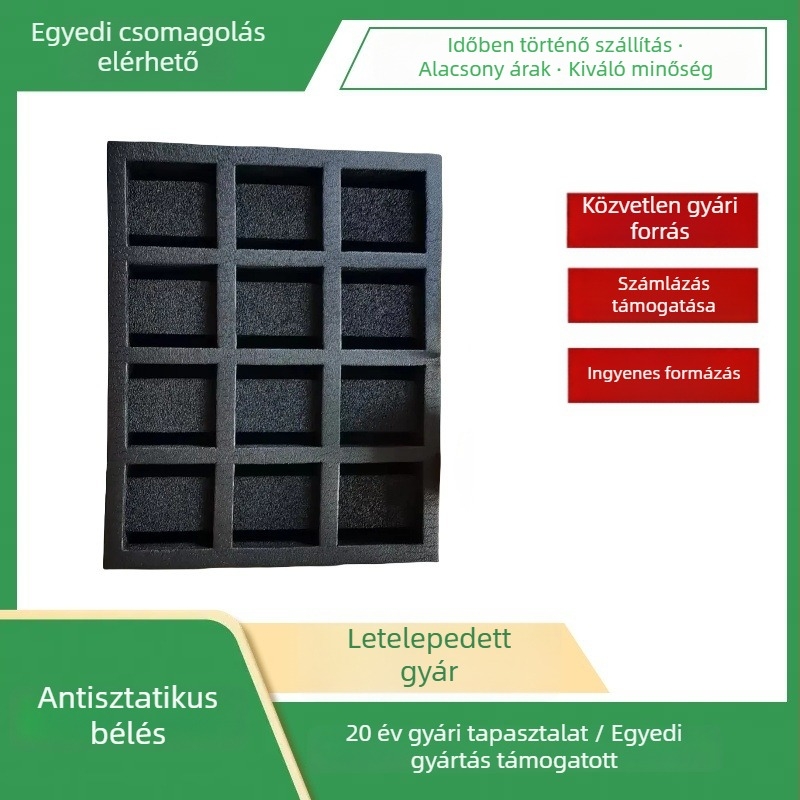 IXPE antistatikus vezető belső réteg és formázott habbetét a tápegységek csomagolásához
