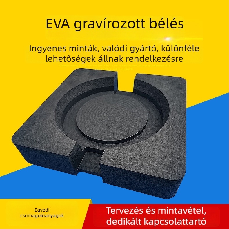 PE csomagolófelület magas habossággal, környezetbarát EVA belső tálca, integrált ütéscsillapítás és öntött kialakítás, testre szabható EVA belső betét
