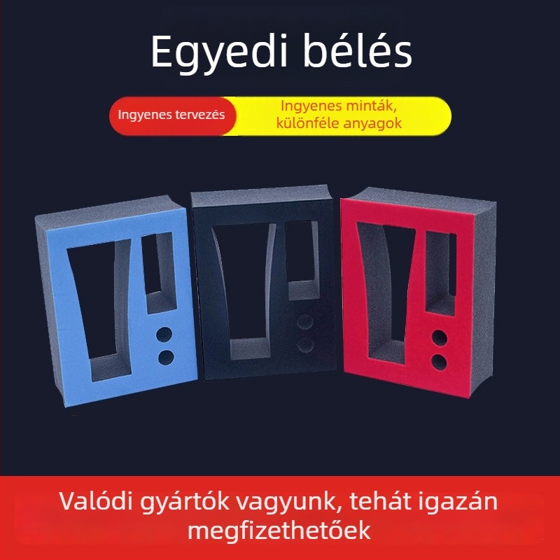 Személyre szabott EPE gyöngyös belső, EVA hab lemez és flockolt belső tálca díszdobozokhoz, ütésálló