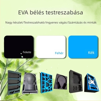 EVA belső tálca szivacsozott bevonattal a csomagoláshoz, flockolt belső betét, egyedi méret