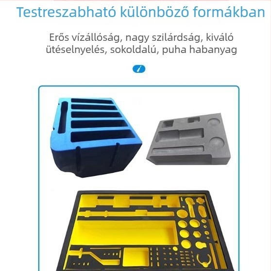 EVA bélés, EVA betét, EVA hab, egyedi EVA gravírozás, EVA csomagolás, EVA kártyahely, EVA kivágás alakra