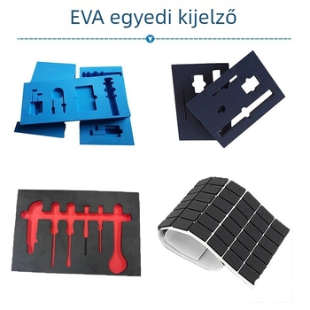Egyedi EVA hab belső burkolat szerszámos dobozokhoz, fehér, dombornyomás és die-cut formázás