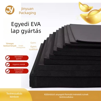 EVA hablap egyoldalú önadhéziós ütéscsillapító tömítés, 45° él, fehér belső, fekete EVA
