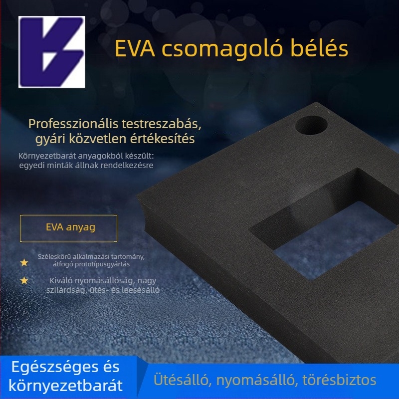 W Eva gravírozott bélés, testreszabható EVA hab belső tartó elektronikus készülékekhez, ütésálló