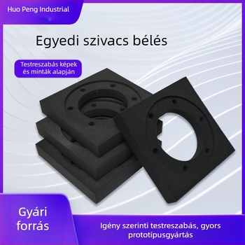 Egyedi fekete EVA flockos belső ékszerdobozhoz, ütésálló habpárna és belső kozmetikai támasz