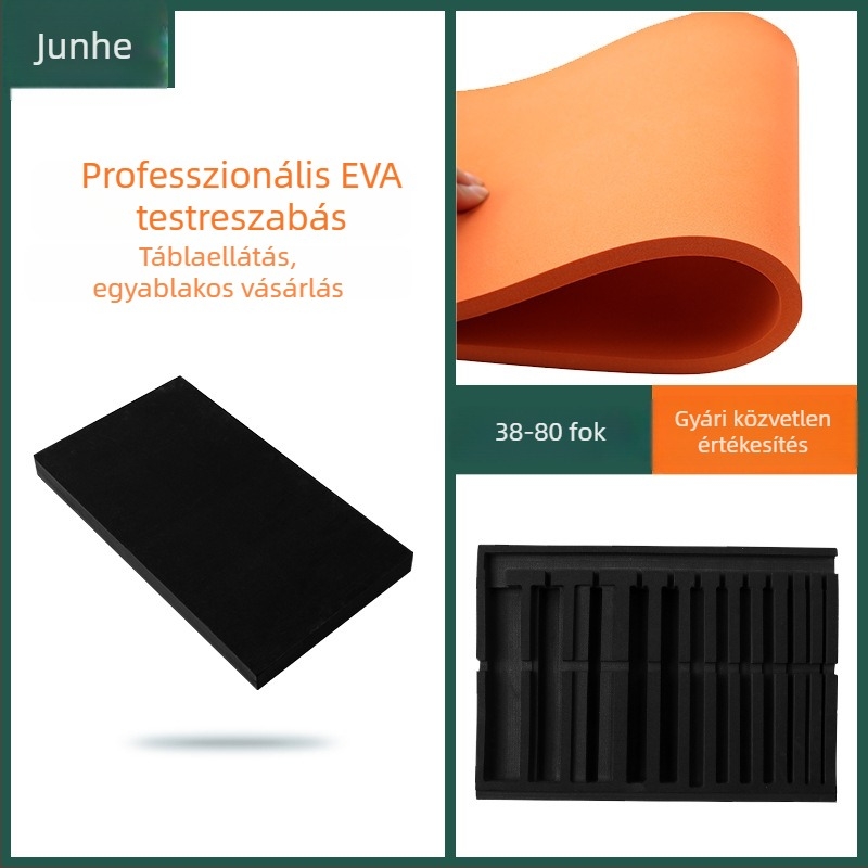 EPDM habfólia lap, testreszabható vágás és formázás, színes belső illesztés kártya-nyílás számára, EVA gravírozás IXPE-habon