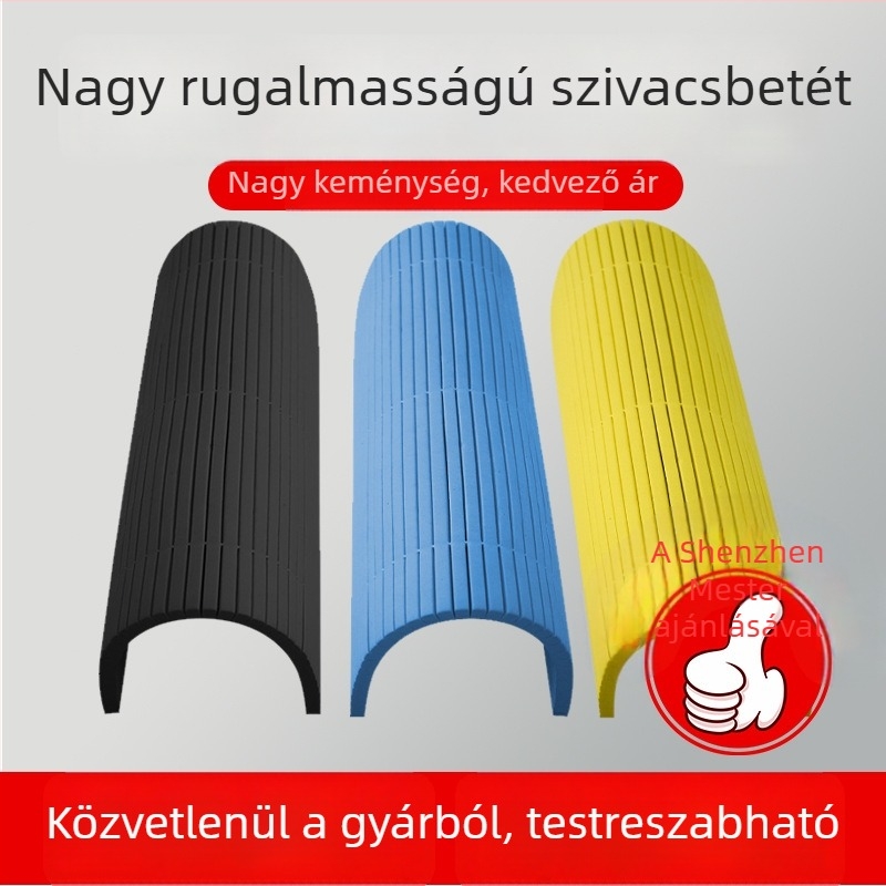 EVA penge verzió hab alátét, magas rugalmasságú hab, szürke/kék/sárga, fél-automat nyomtatáshoz és kivágáshoz