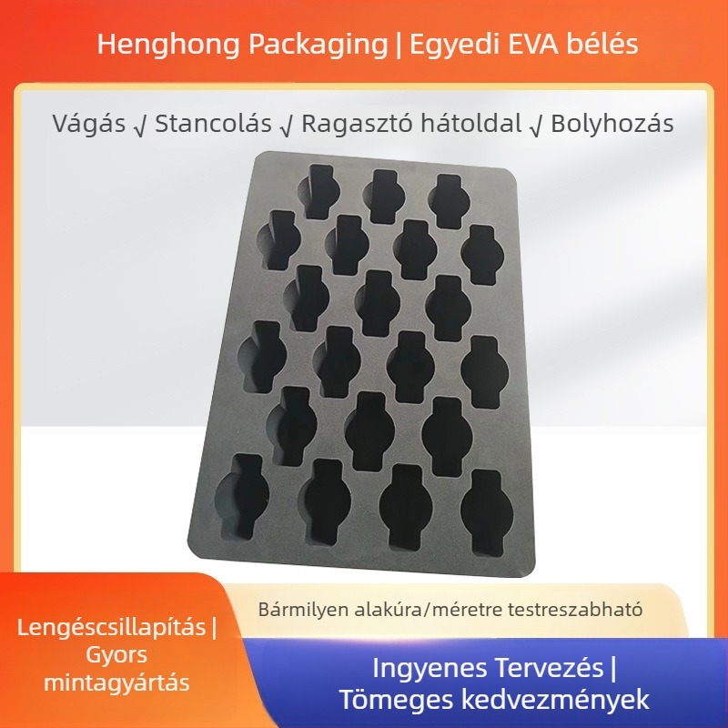 Henghong EVA hab belső támasztó csatornával, ütésvédő csík, szagtalan, tűzálló, antistatikus, 38–80°C