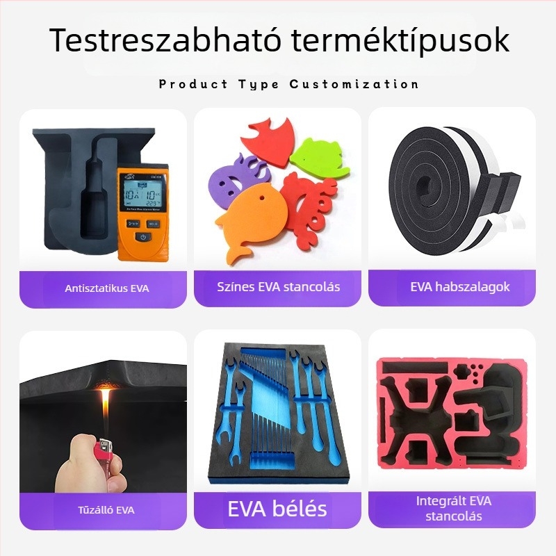 EVA hab belső bélés dróncsomagoláshoz, antistatikus, vastagított, ütésálló, formázott EVA belső