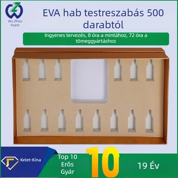 Gyárilag testre szabott kozmetikai EVA hab csomagolás flockos belső béléssel