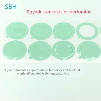 Nagy méretű PET védőfilm szilikon ragasztóval, EVA hab és PC lemez kivágott alkatrészekkel