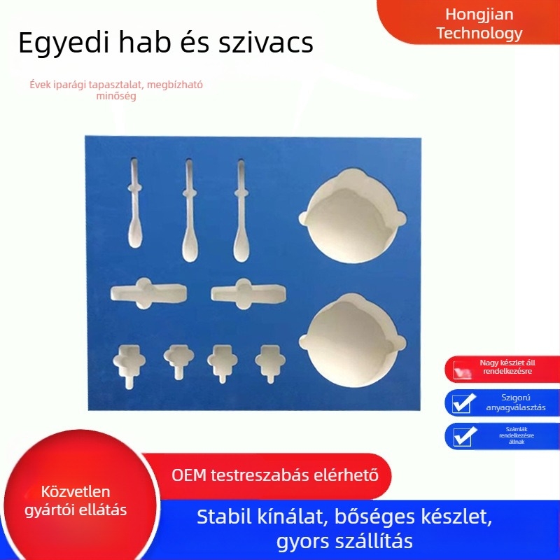 Antisztatikus EVA hab belső burkolat elektronikai termékek csomagolásához, egyedi alakú gravírozás, ütéscsillapító védelem