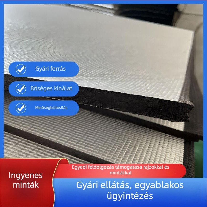 Fekete és fehér UL94-tűzálló EVA hab, öntapadós hátoldallal