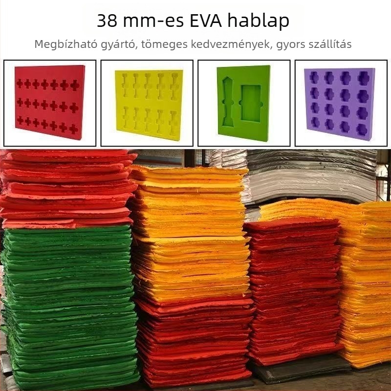 Fekete EVA hablap, nagy sűrűségű ütéscsillapító párna és belső bevonat