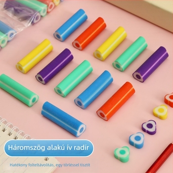 Színes chipmentes radír ceruzához, ultra-tiszta radír általános iskolásoknak, ideális ajándék